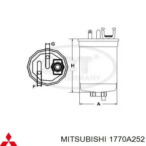 Топливный фильтр 1770A252 Mitsubishi