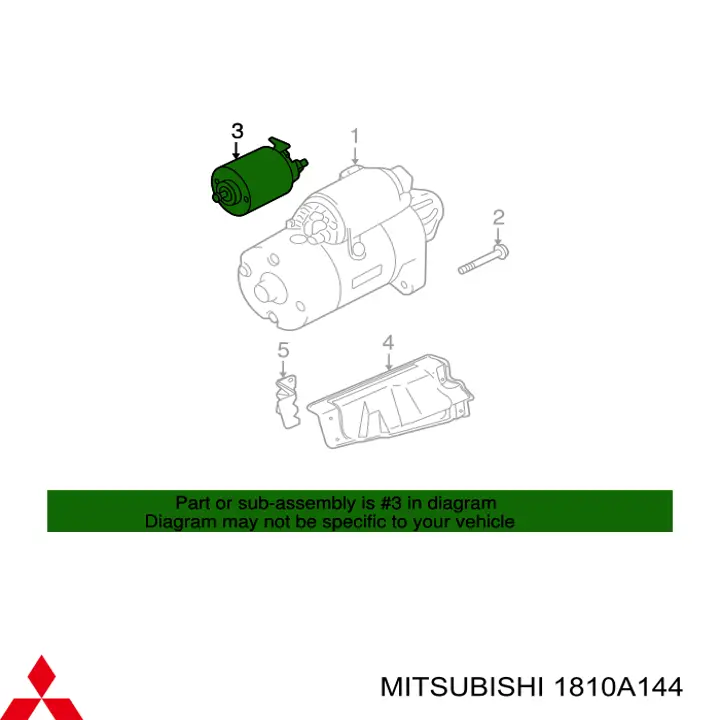 1810A144 Mitsubishi бендикс стартера