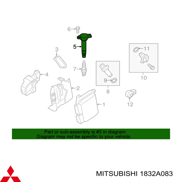 1832A083 Mitsubishi катушка