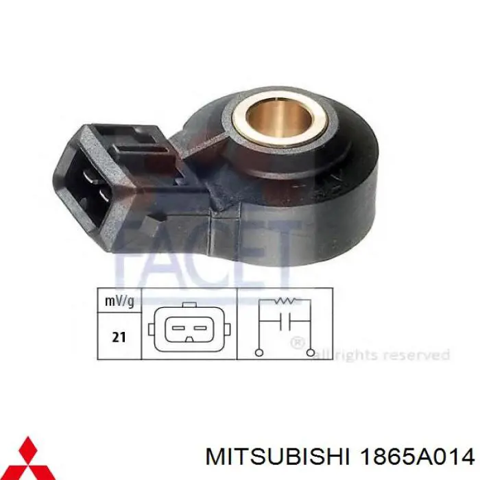 1865A014 Mitsubishi sensor de detonação