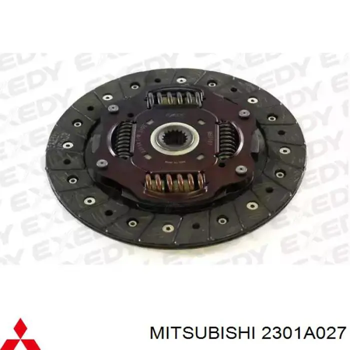 2301A027 Mitsubishi Диск сцепления ведомый