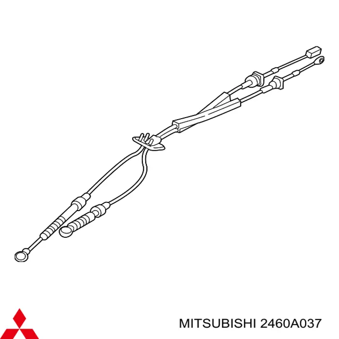2460A037 Mitsubishi cabo de mudança (de seleção de velocidade)
