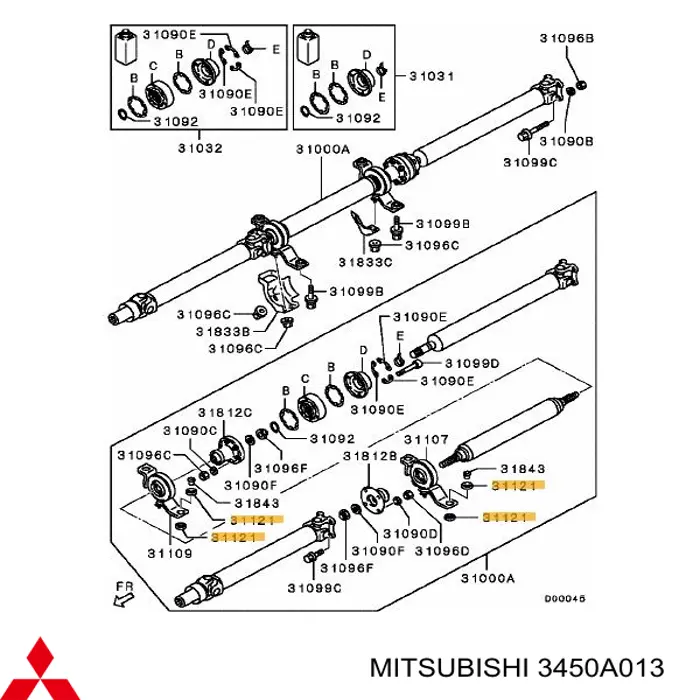  3450A013 Mitsubishi