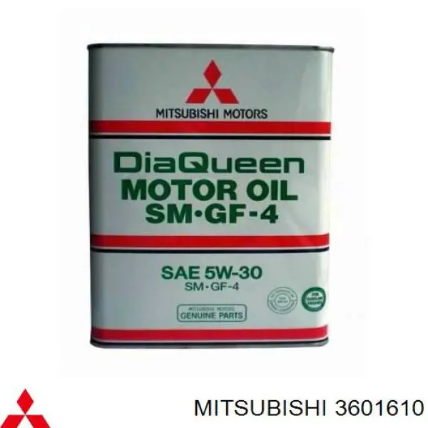 Моторное масло Mitsubishi DiaQueen SM/CF-4 5W-30 Полусинтетическое 4л (3601610)