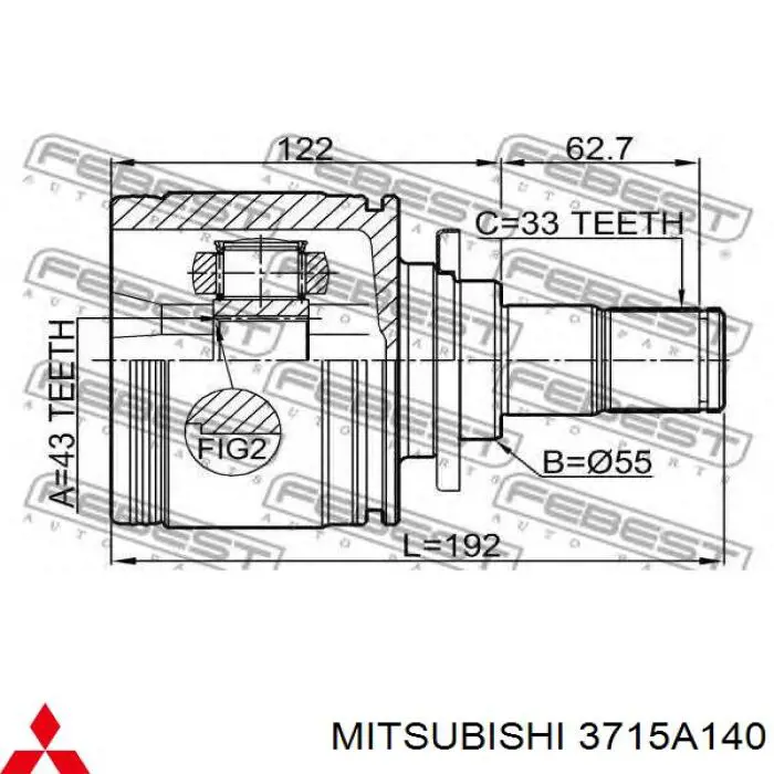 3715A140 Mitsubishi 