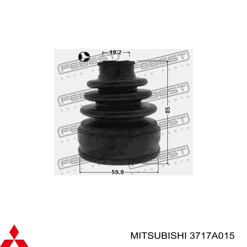 RTA122540 Mazda Пыльник шарнира угловых скоростей внутренний задний