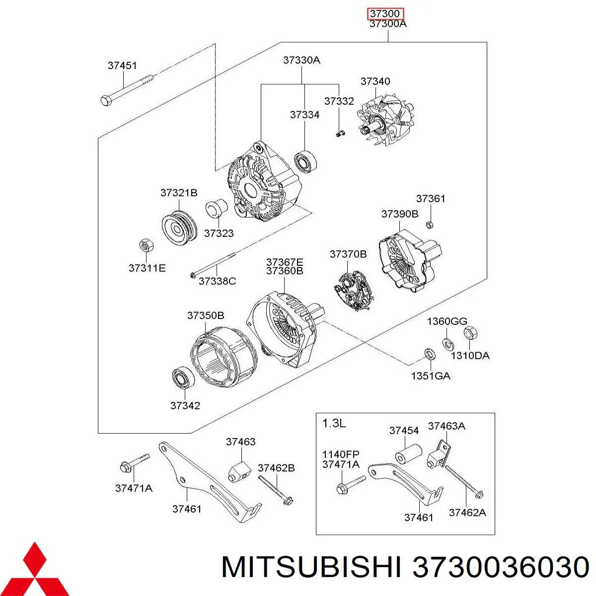 Генератор JA870 HC Parts