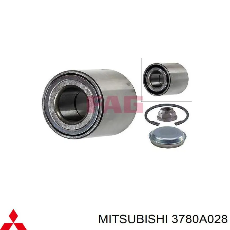3780A028 Mitsubishi барабан тормозной задний