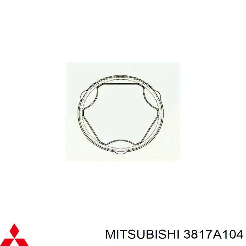 Пыльник шарнира угловых скоростей внутренний передний Mitsubishi 3817A104 цена, от 20.84 USD