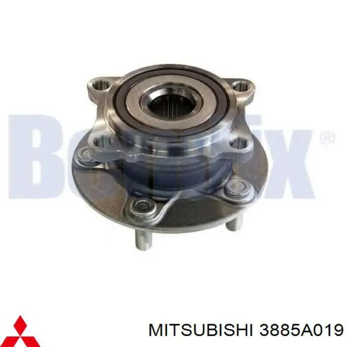 Ступица передняя 3885A019 Mitsubishi