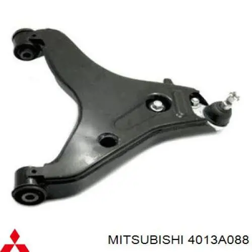 4013A088 Mitsubishi braço oscilante inferior direito de suspensão dianteira