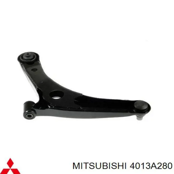 4013A280 Mitsubishi braço oscilante inferior direito de suspensão dianteira