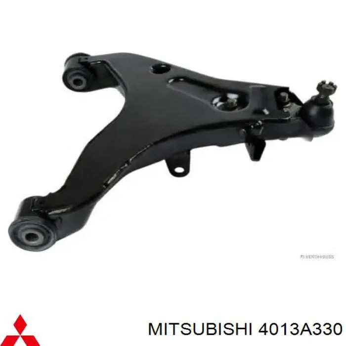 4013A330 Mitsubishi braço oscilante inferior direito de suspensão dianteira