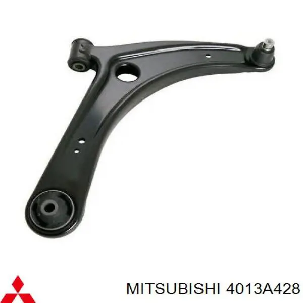 4013A428 Mitsubishi braço oscilante inferior direito de suspensão dianteira