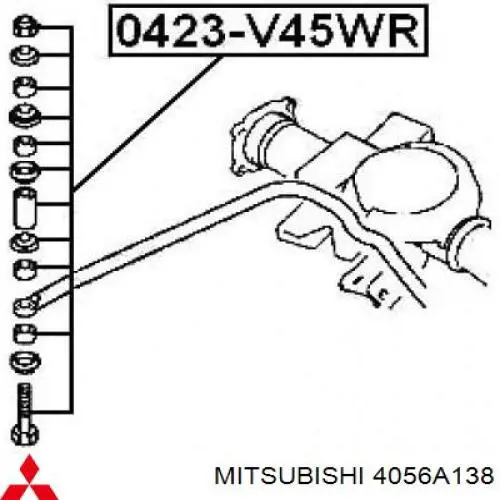 Compre 4056A138 Mitsubishi Montante de estabilizador traseiro