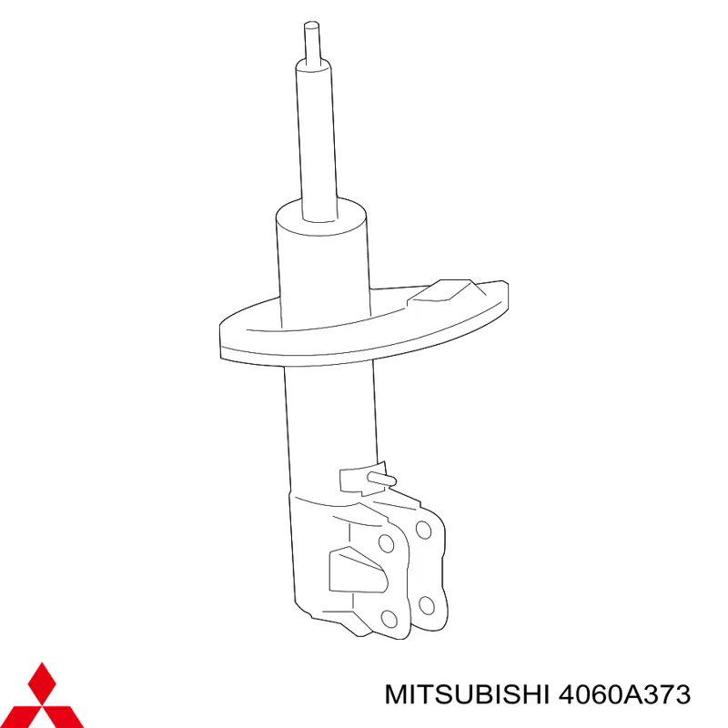 Амортизатор передний левый 4060A373 Mitsubishi