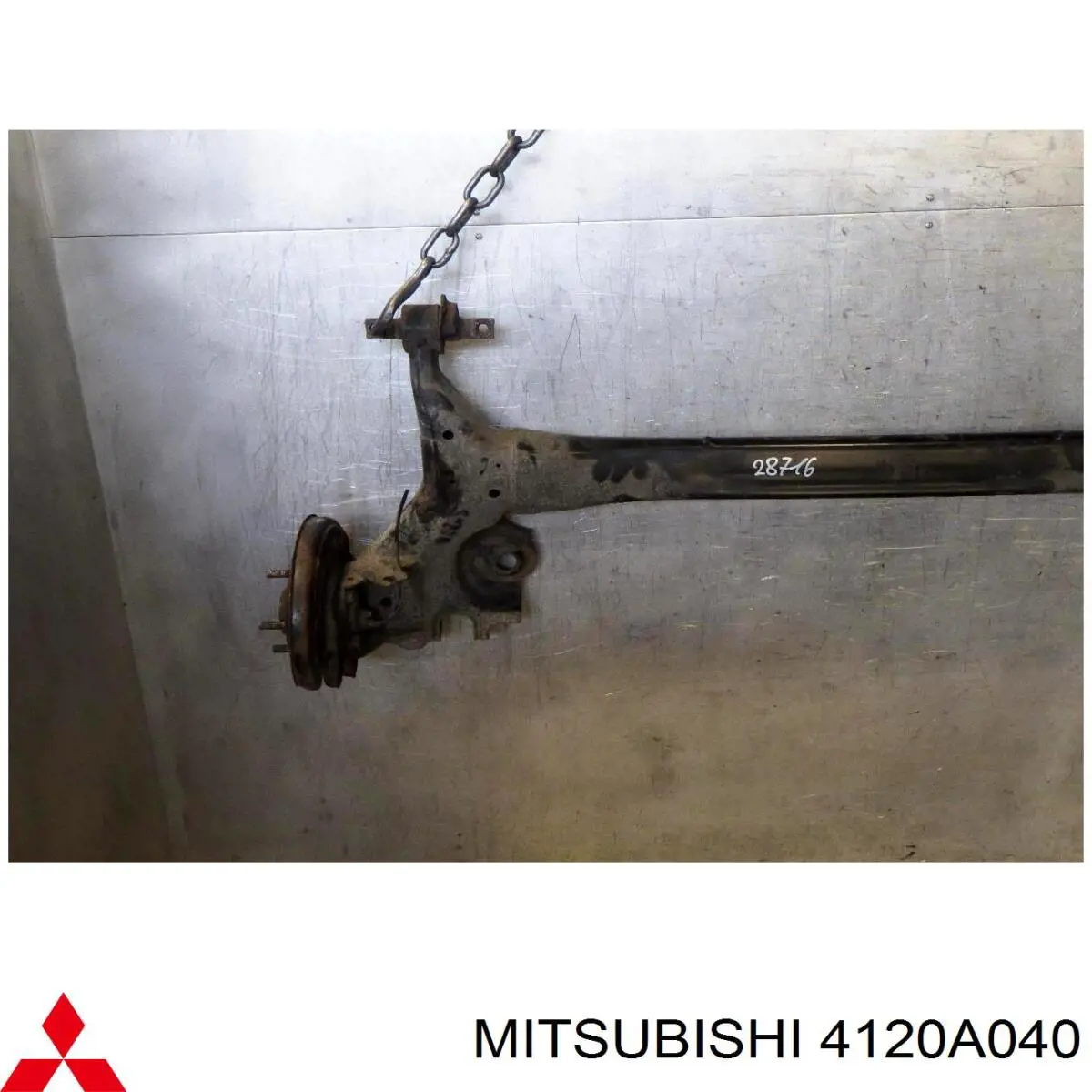 Viga de suspensão traseira (plataforma veicular) Mitsubishi Colt VI Z3A