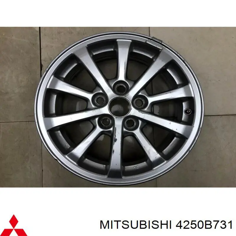 4250B731 Mitsubishi discos de roda de aleação ligeira (de aleação ligeira, de titânio)