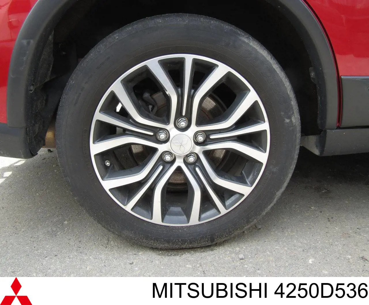 4250D536 Mitsubishi discos de roda de aleação ligeira (de aleação ligeira, de titânio)