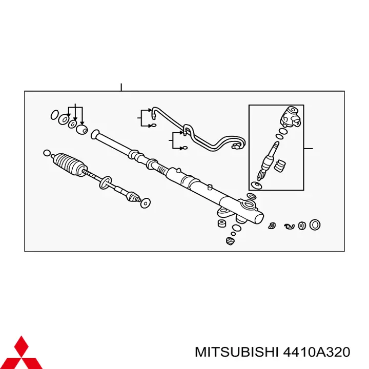 Реечный рулевой механизм Mitsubishi 4410A320 цена, от 160.99 USD