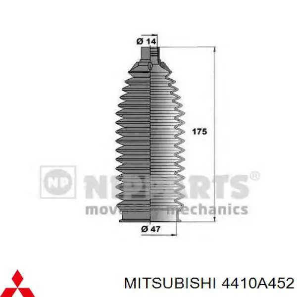 Пыльник тяги Mitsubishi 4410A452 цена, от 7.80 USD