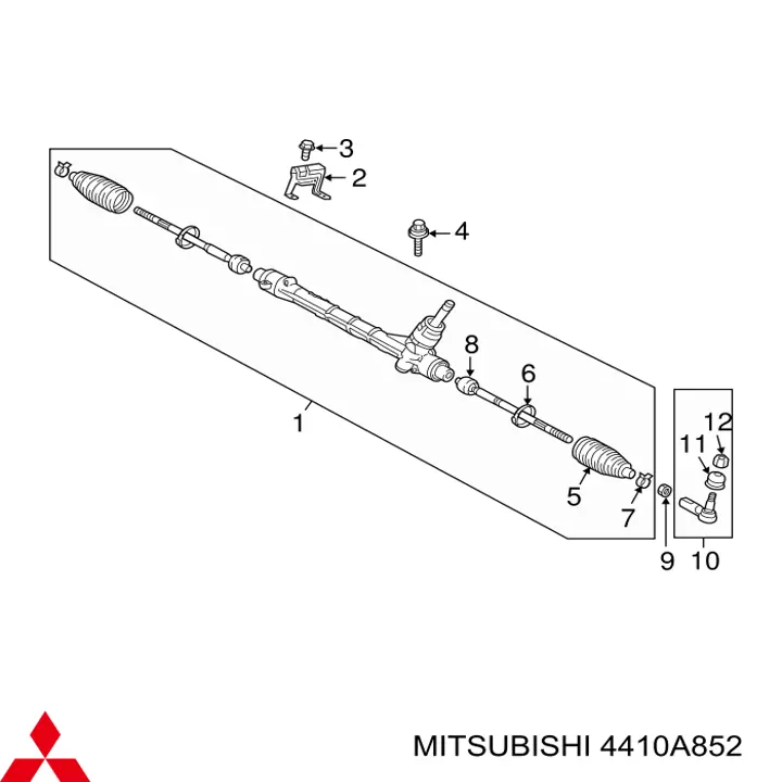Реечный рулевой механизм AGR MT9110 цена, от 186.23 USD