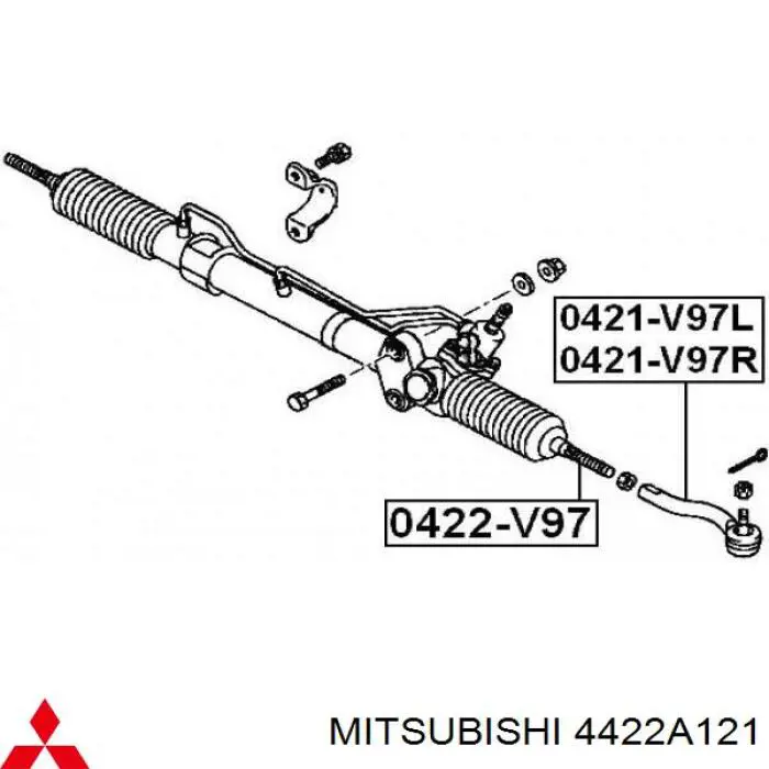 Купить 4422A121 Mitsubishi Рулевая тяга