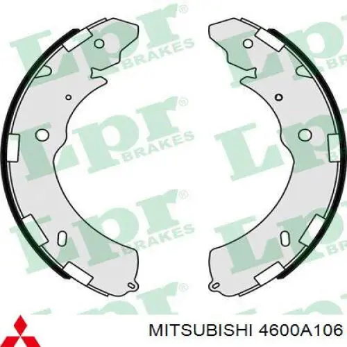 Купить 4600A106 Mitsubishi Задние барабанные тормозные колодки