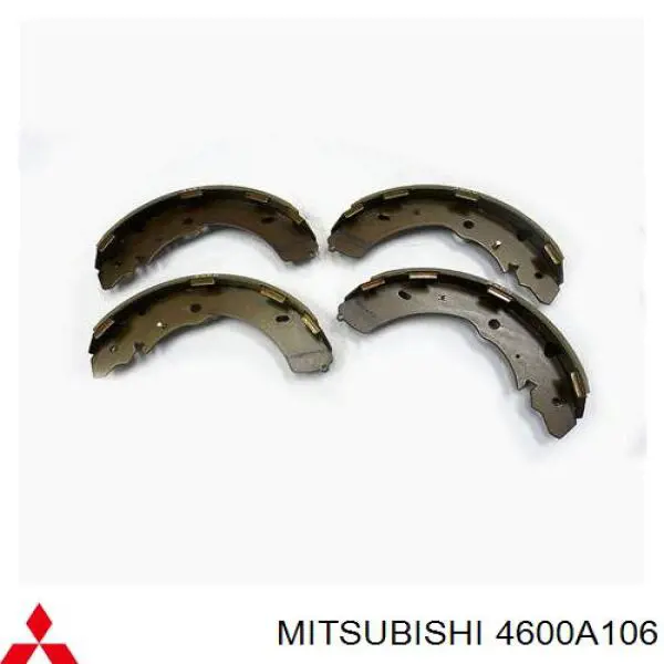 Купить 4600A106 Mitsubishi Задние барабанные тормозные колодки