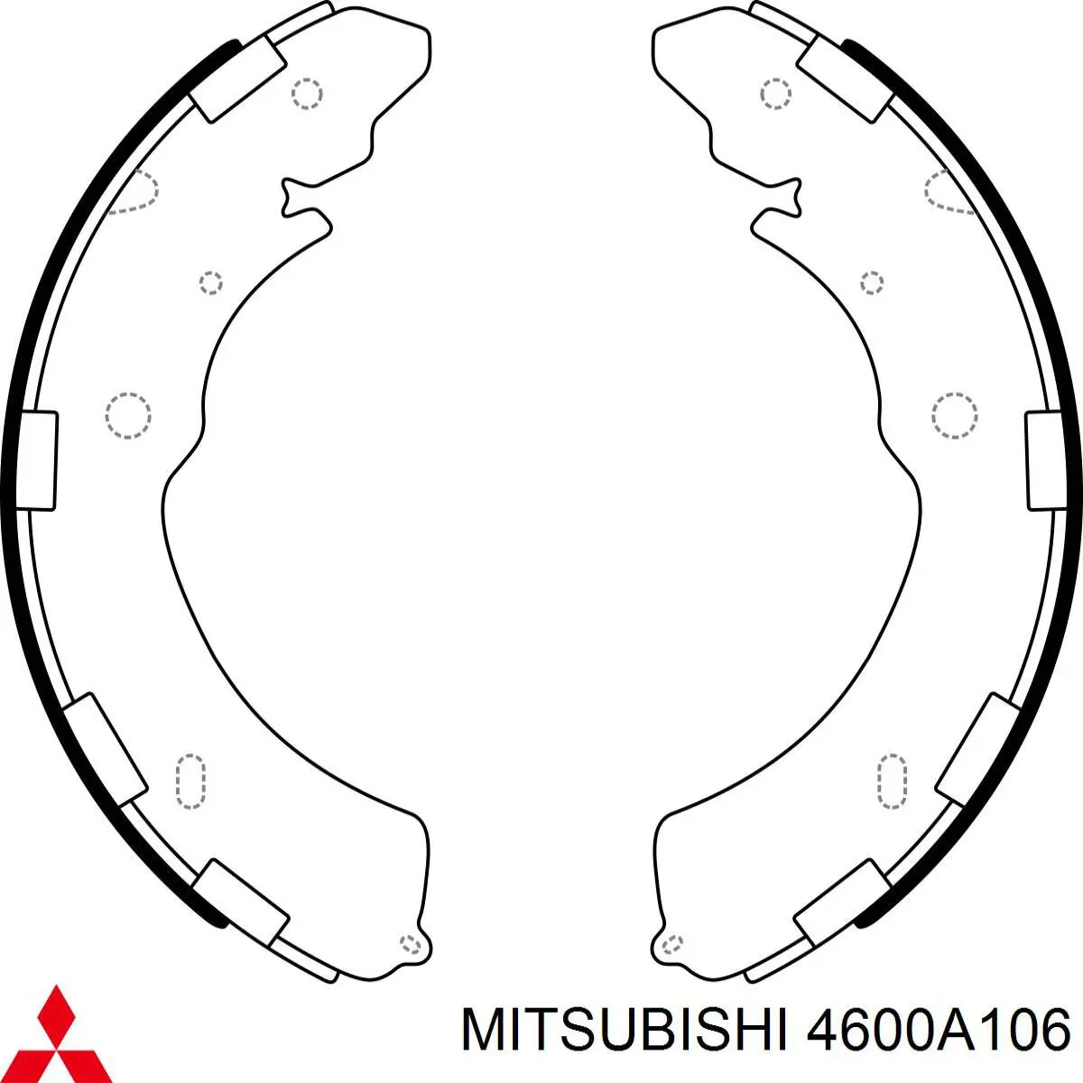 Барабанные колодки Mitsubishi 4600A106