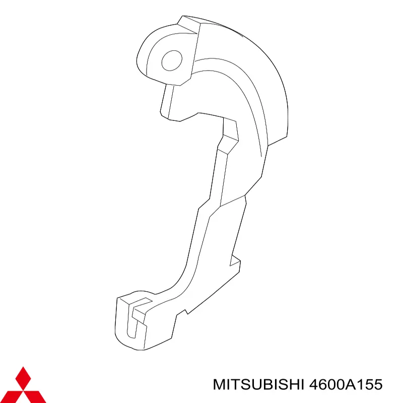 Braçadeira-barra de acoplamento do tambor do freio direito para Mitsubishi Lancer (CX_A)