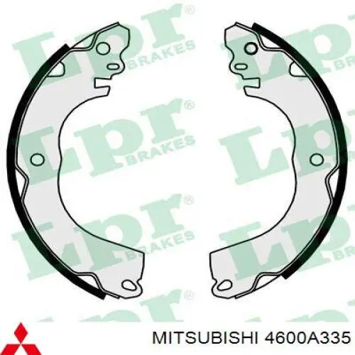 Купить 4600A335 Mitsubishi Задние барабанные тормозные колодки
