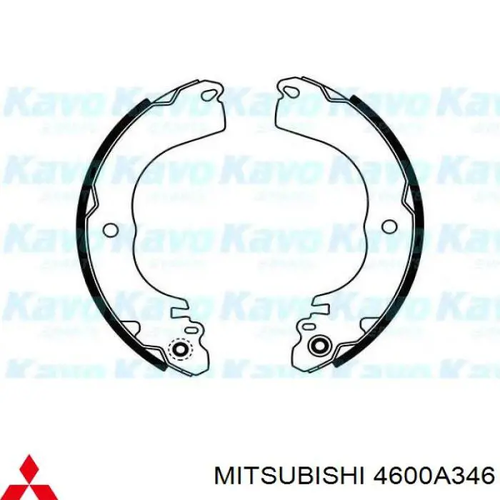 4600A346 Mitsubishi sapatas do freio traseiras de tambor