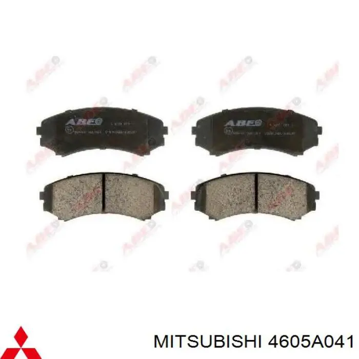4605A041 Mitsubishi колодки тормозные передние дисковые
