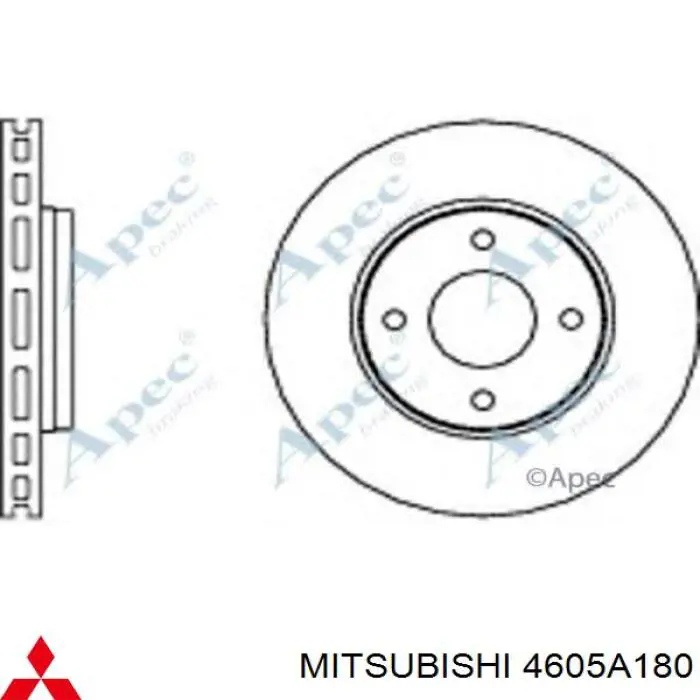 Тормоз дисковый передний Mitsubishi 4605A180 цена, от 50.40 USD