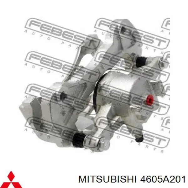 Купить 4605A201 Mitsubishi Суппорт тормозной передний левый