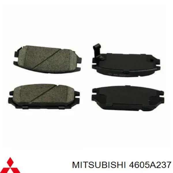 4605A237 Mitsubishi задние тормозные колодки