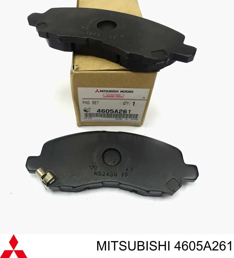 Колодки тормозные передние дисковые MITSUBISHI 4605A261