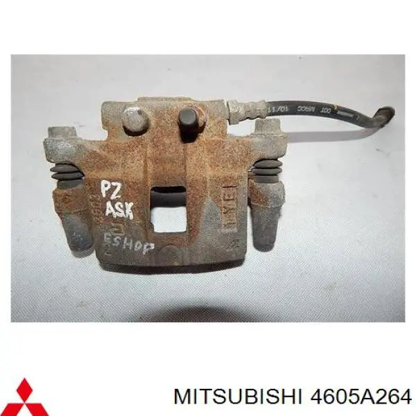 4605A264 Mitsubishi суппорт тормозной задний правый