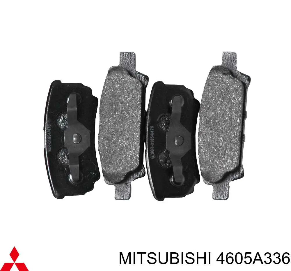 4605A336 Mitsubishi колодки тормозные задние дисковые