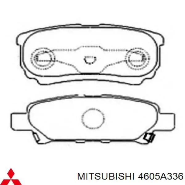 4605A336 Mitsubishi Колодки тормозные дисковые комплект