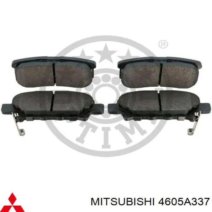 Купить 4605A337 Mitsubishi Колодки тормозные задние, дисковые