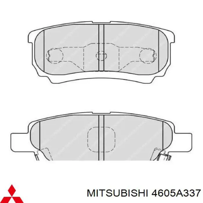 Задние тормозные колодки 4605A337 Mitsubishi