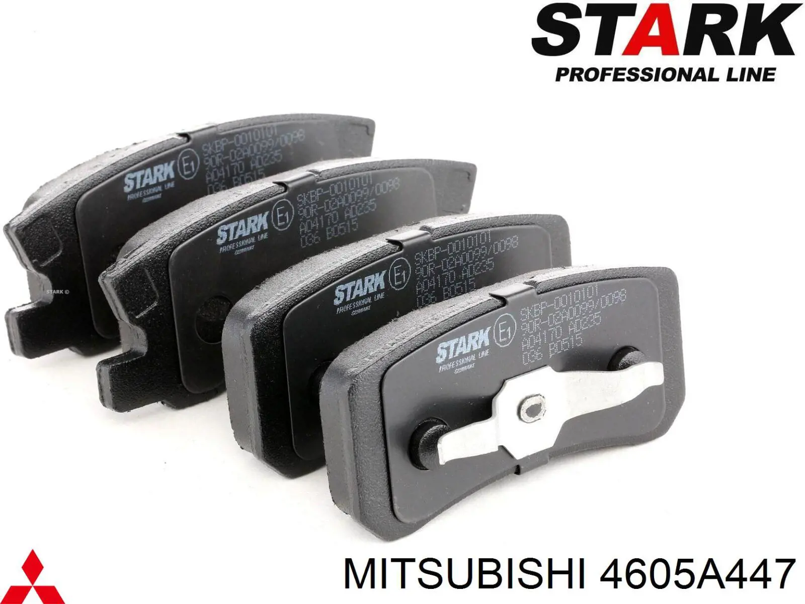 Купить 4605A447 Mitsubishi Колодки тормозные задние, дисковые