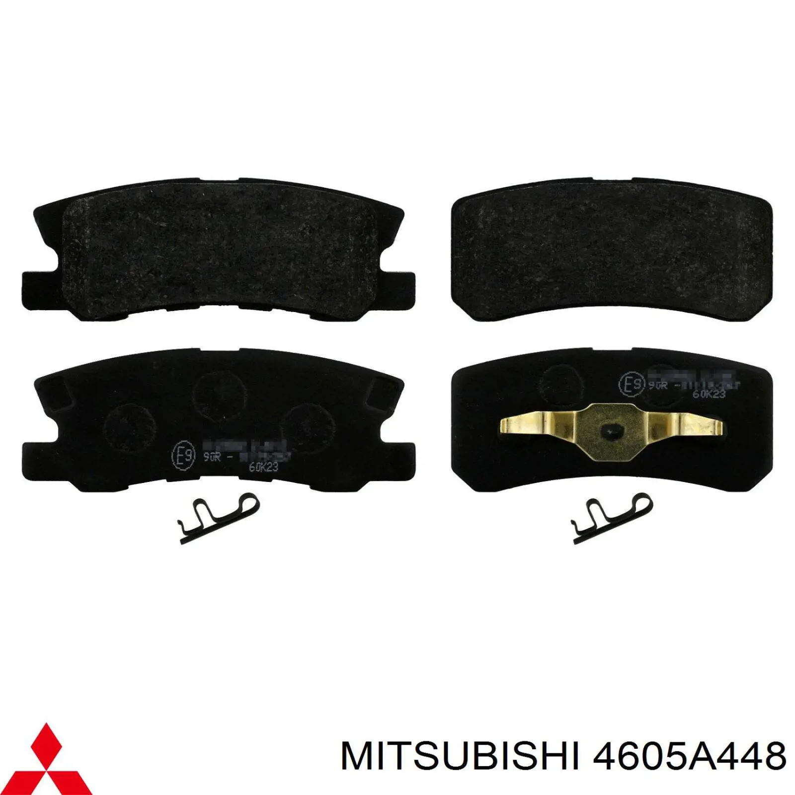4605A448 Mitsubishi колодки тормозные задние дисковые