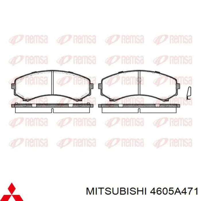 4605A471 Mitsubishi Колодки передние