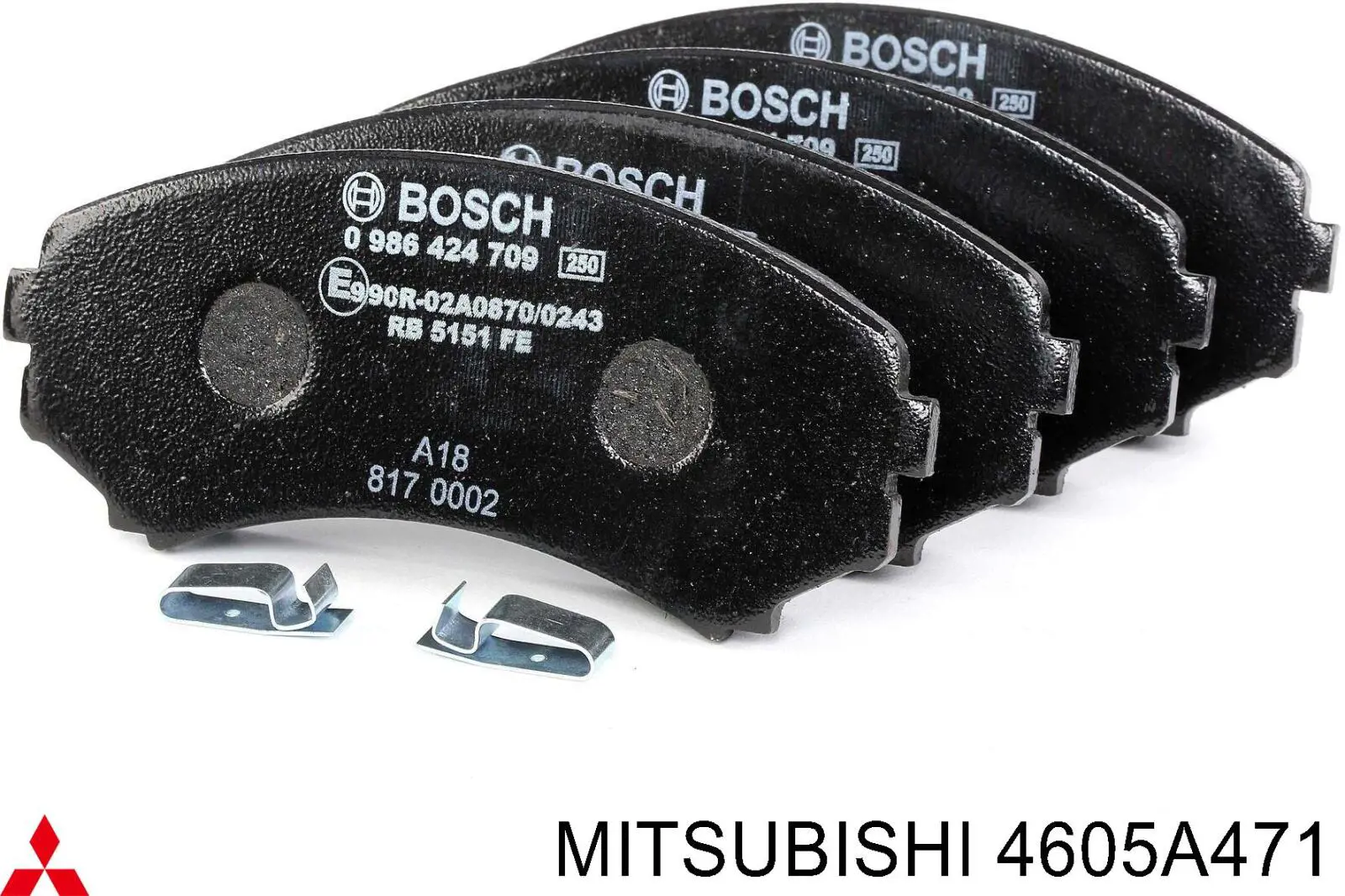 Тормозные колодки Mitsubishi 4605A471