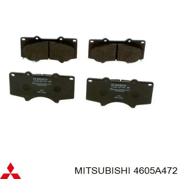 4605A472 Mitsubishi колодки тормозные передние дисковые