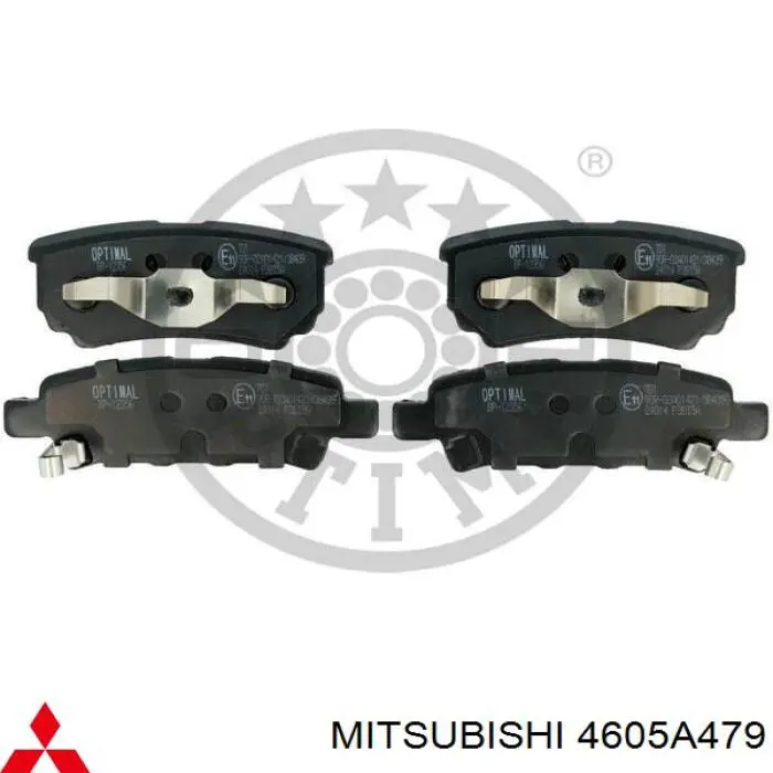 Sapatas do freio traseiras de disco Mitsubishi 4605A479