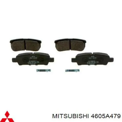 Sapatas do freio traseiras de disco Mitsubishi 4605A479 preço, a partir de 45,02 USD